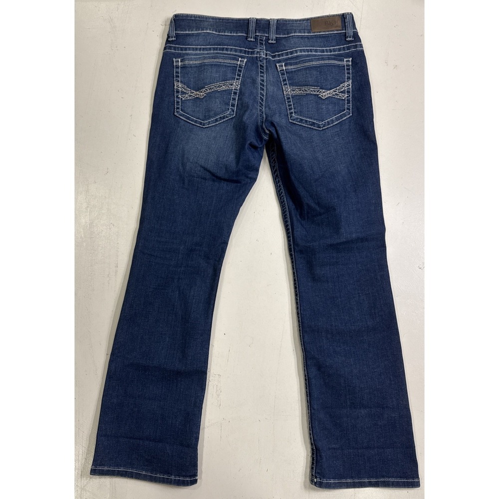 BKE Jeans Payton Womens 32R Mid Rise Blue Denim Bootcut Stretch BUCKLE - Picture 2 of 9